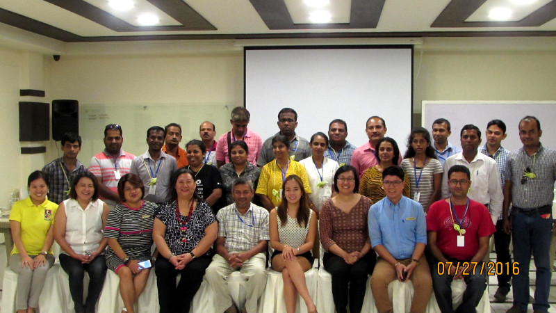 Group picture of the delegates with the officials of South Palms Resort Panglao