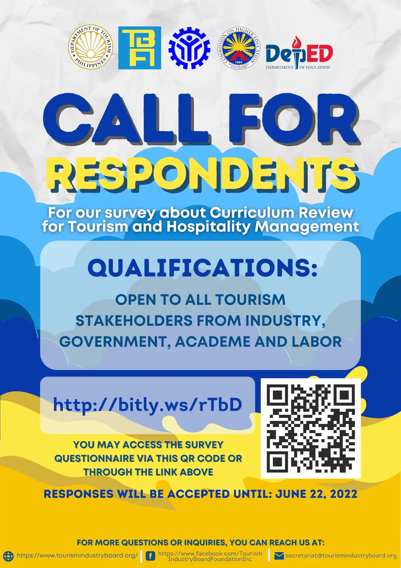 Survey: Curriculum Review for Tourism and Hospitality Management