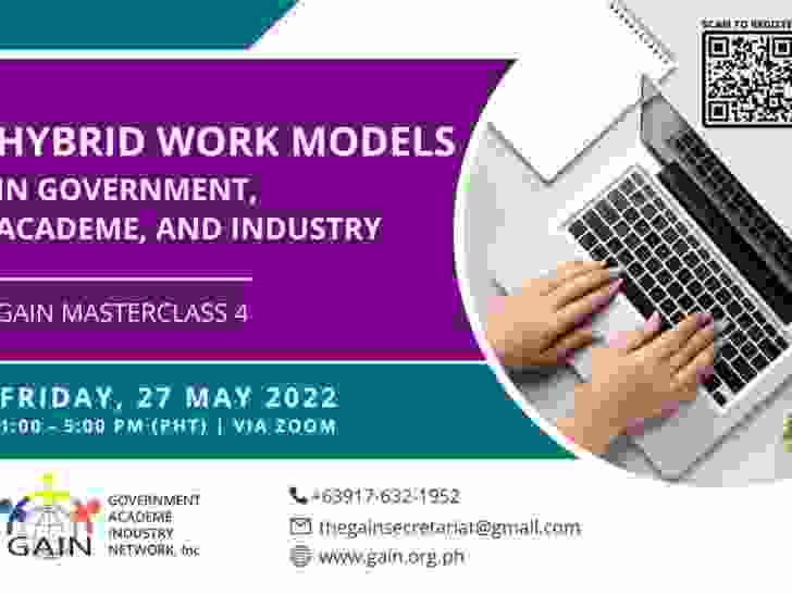 GAIN Masterclass 4: Hybrid Work Models in Government, Academe and Industry